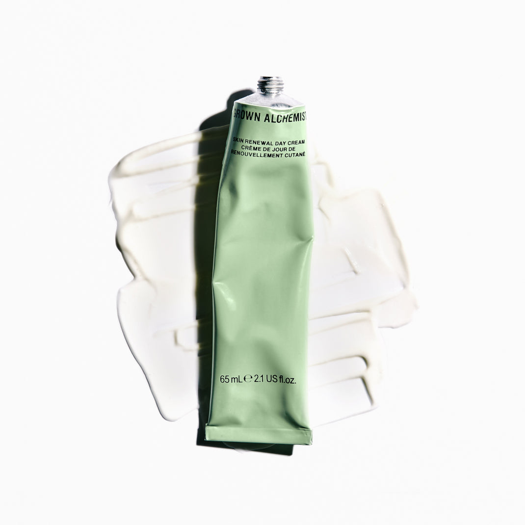 Skin Renewal Day Cream tube on a white background