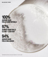 Balancing Toner texture shown up close for a refreshing skincare experience.