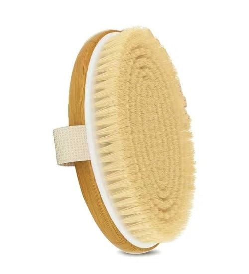 Dry Body Brush + Reusable Drawstring Bag