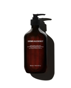 Grown Alchemist Exfoliating Hand Wash bottle with pump on a white background