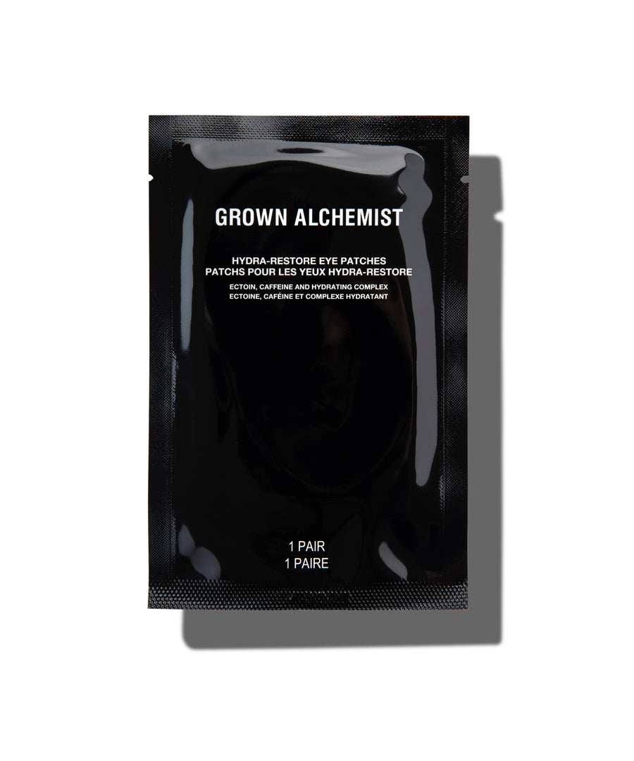 Grown Alchemist eye patch packaging on a white background