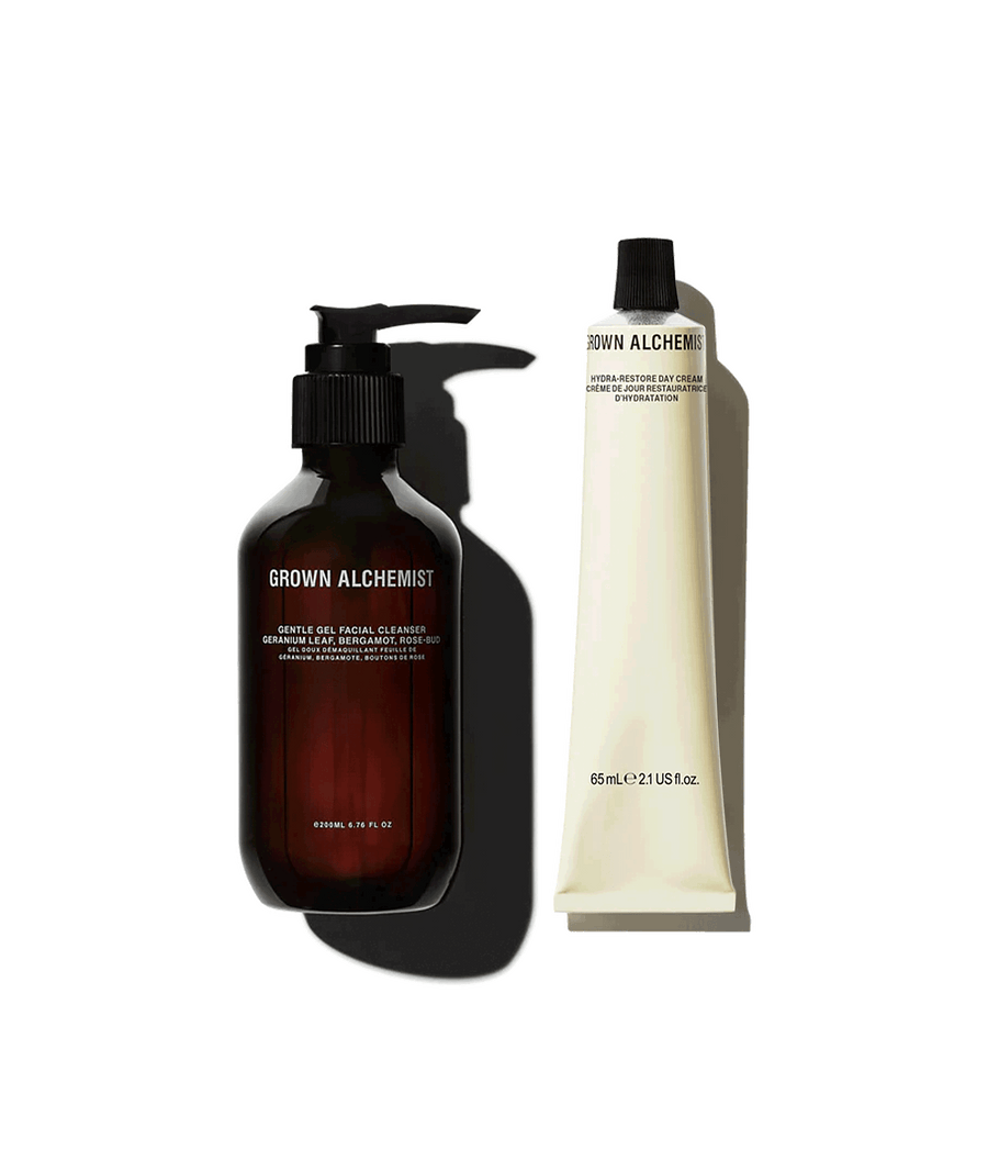 Gentle Gel Facial Cleanser + Day Cream