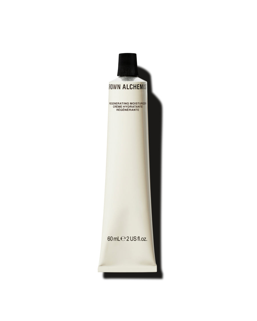 Regenerating Moisturizer Tube on white background.
