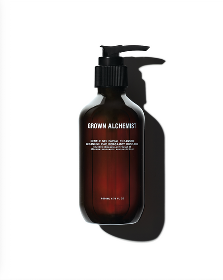 Bottle of Grown Alchemist Cleanser against a white background