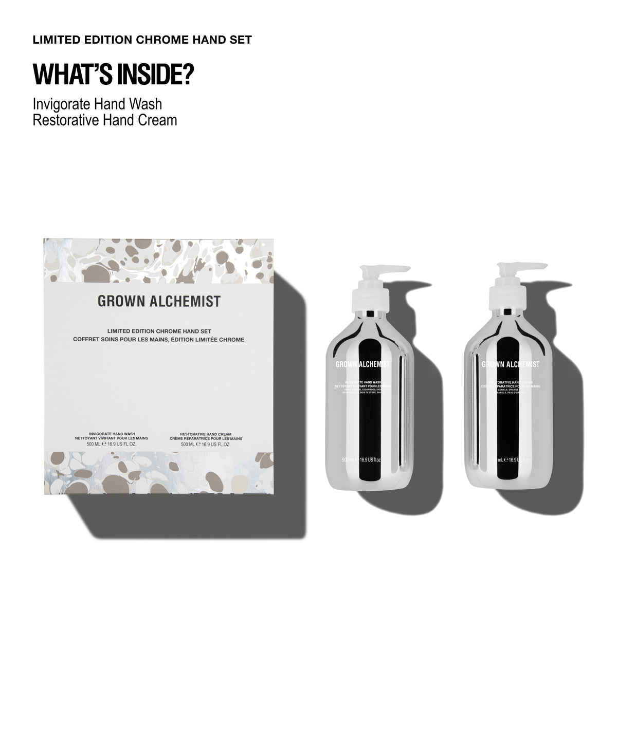 Chrome Hand Set Holiday Gift Kit