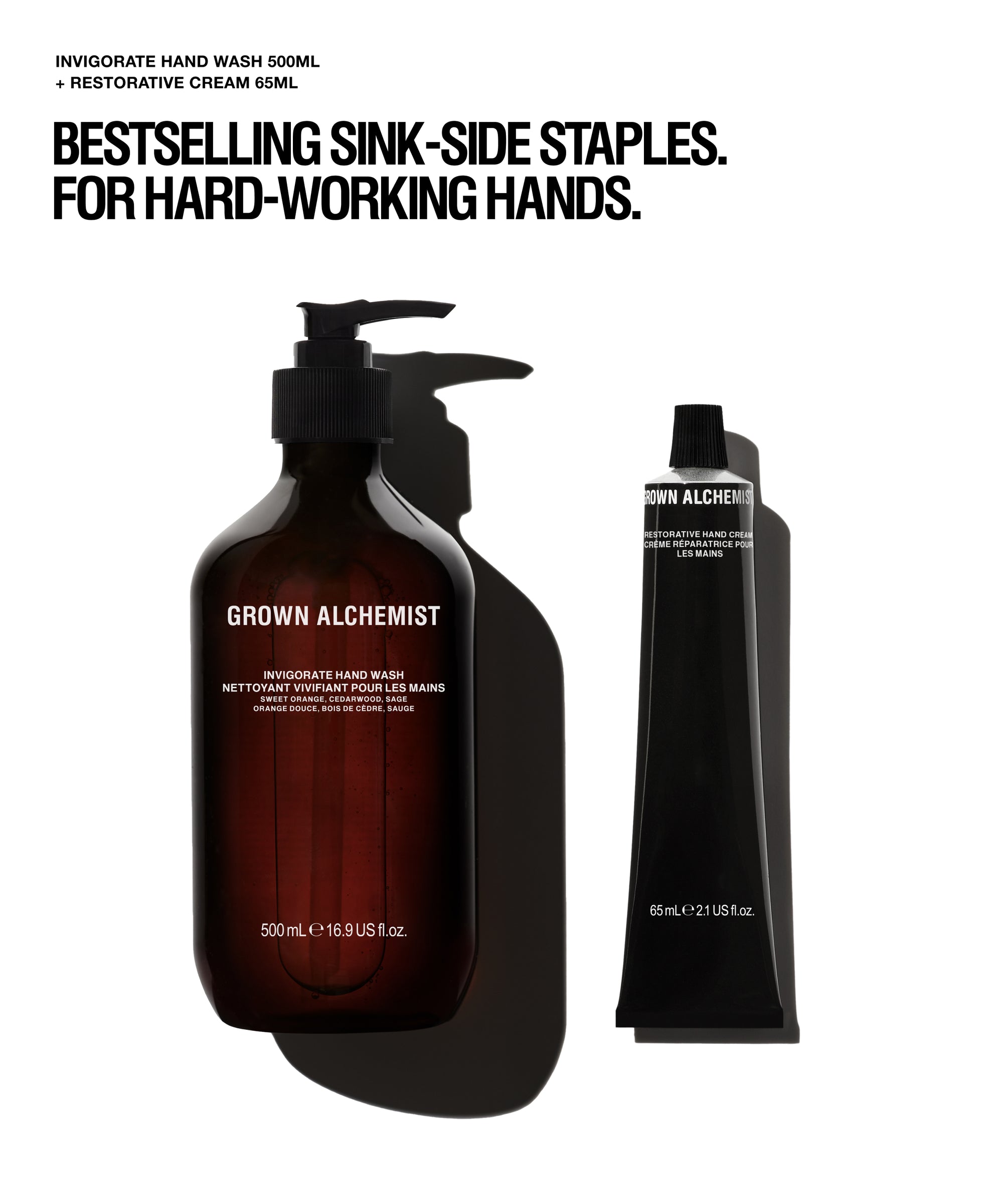 Invigorate Hand Wash + Restorative Hand Cream 65mL