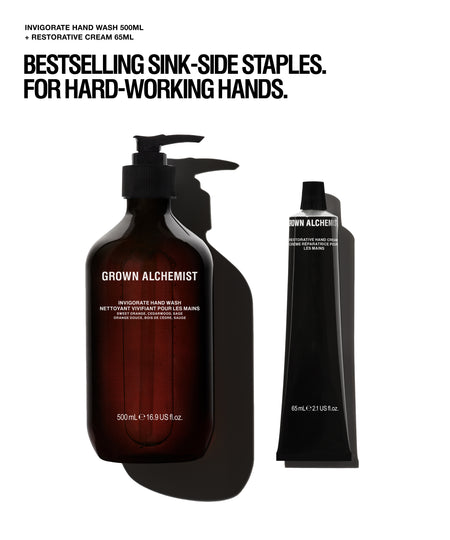 Invigorate Hand Wash + Restorative Hand Cream 65mL