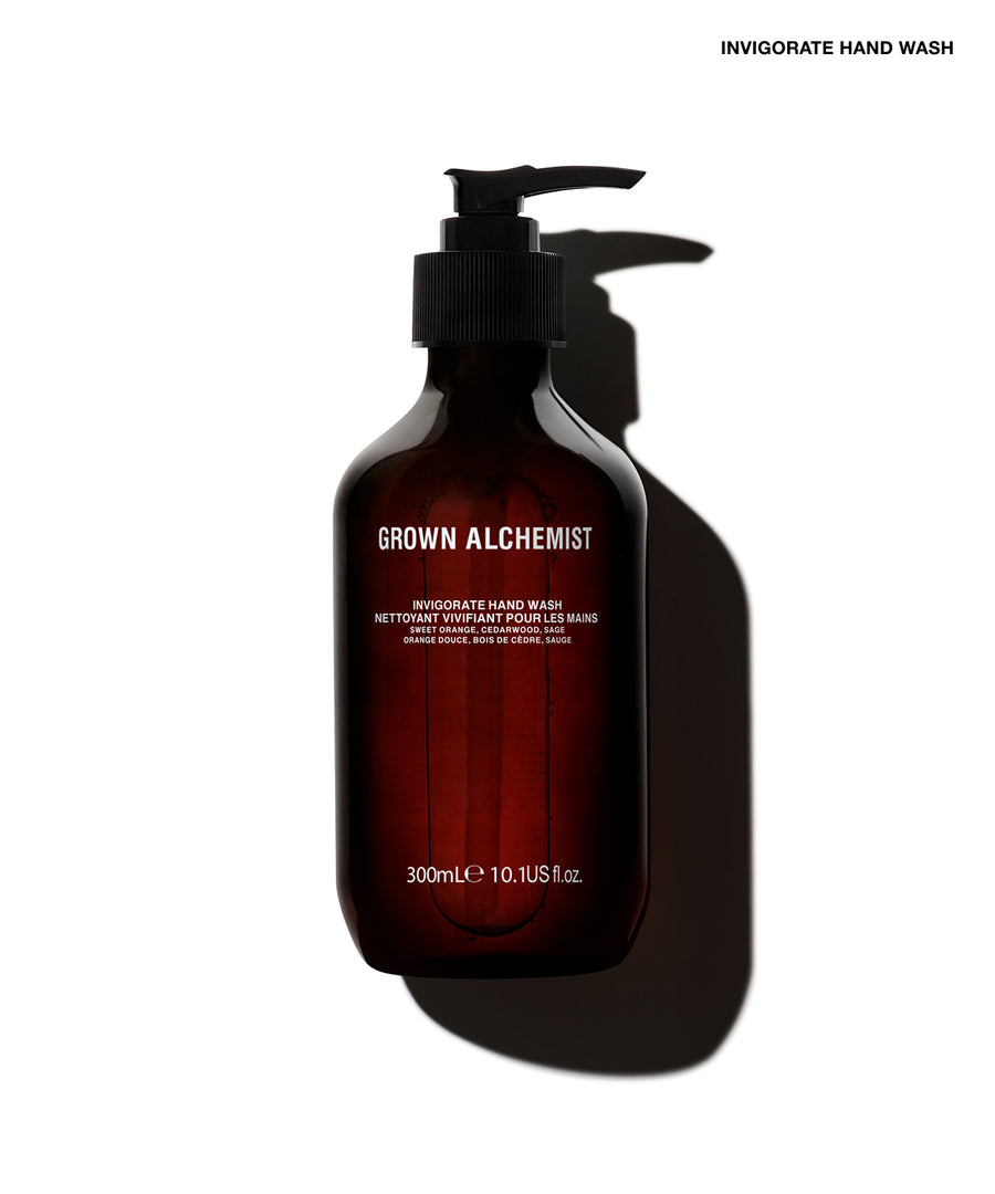 Product image of Grown Alchemist Invigorate Hand Wash. 300mL Pump bottle.