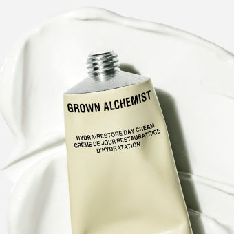 Grown Alchemist Hydra-Restore Day Cream tube on a white background