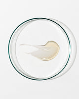 Swatch of gel cleanser on white background.