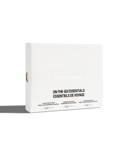 White box labeled 'On-the-Go Essentials' on a white background