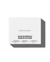 Grown Alchemist on-the-go essentials packaging on a white background