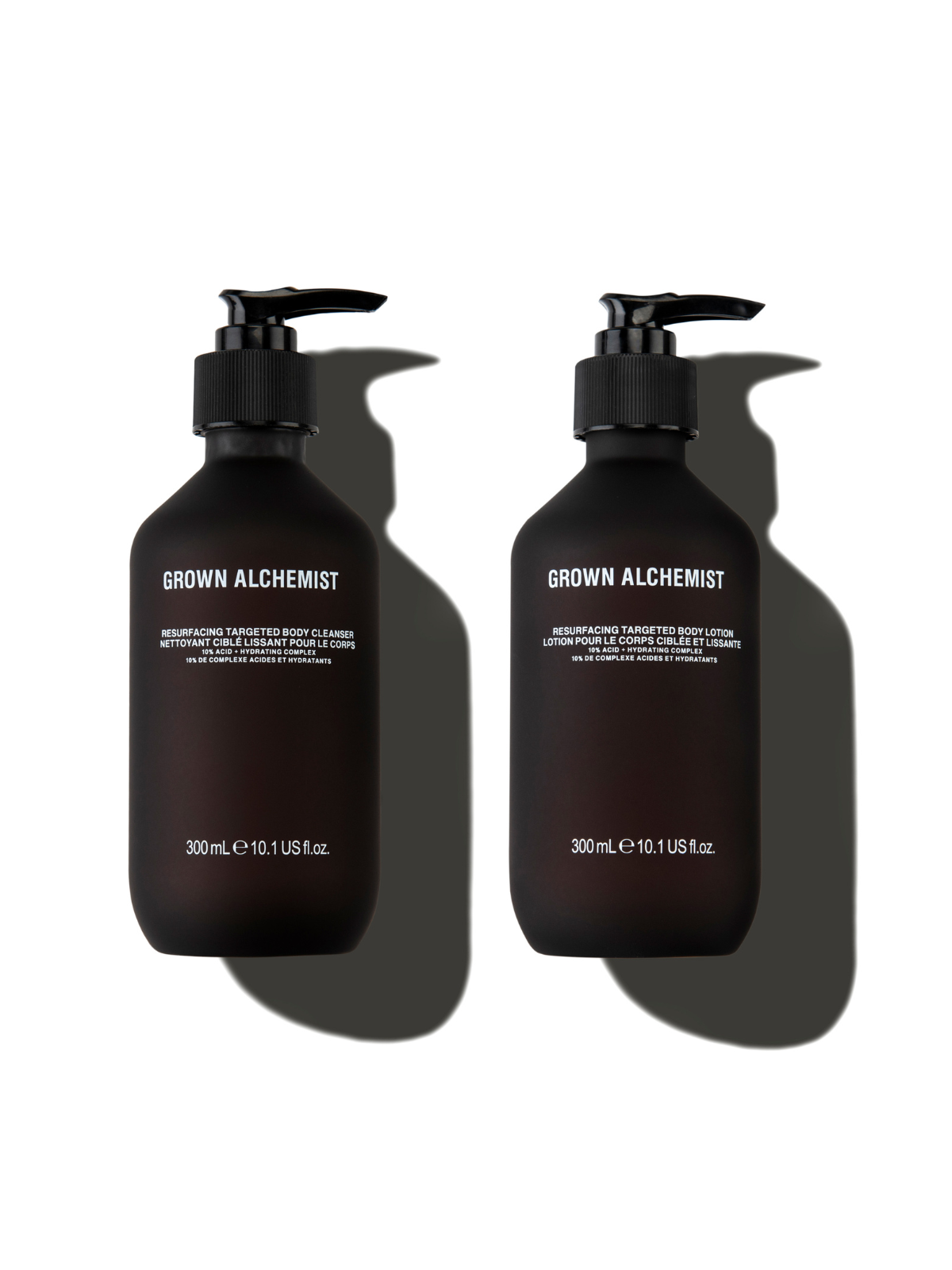 Resurfacing Targeted Body Cleanser & Lotion – Grown Alchemist