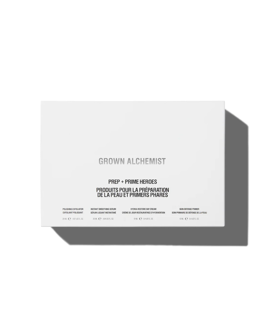 Grown Alchemist skincare product packaging on a white background