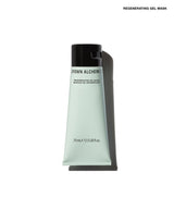 A squeeze tube of Grown Alchemist Regenerating Gel Mask with a black cap, shown on a white background with a soft shadow.
