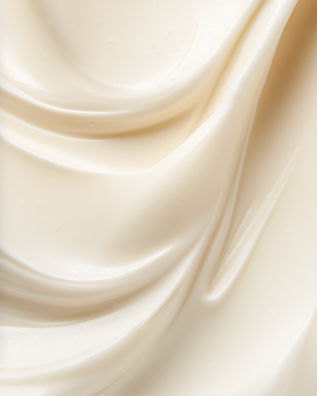 Cream coloured cream with a focus on the textture
