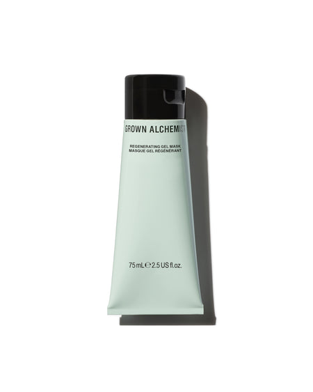 Tube of Grown Alchemist regenerating gel mask on a white background