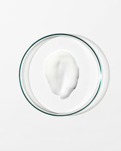 Swatch of gel mask on white background.