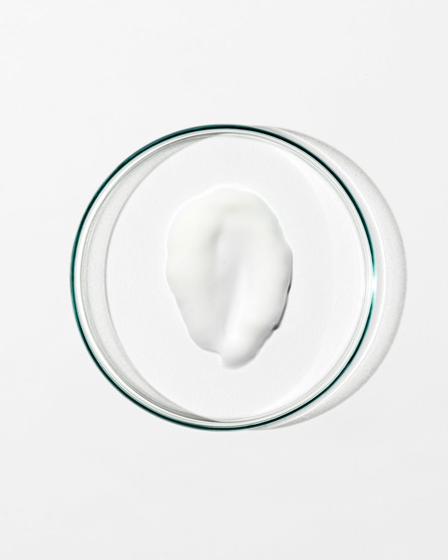 Swatch of gel mask on white background.