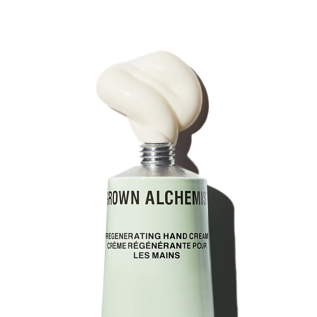 Regenerating Hand Cream tube on a white background