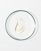 Swatch of moisturiser on white background.