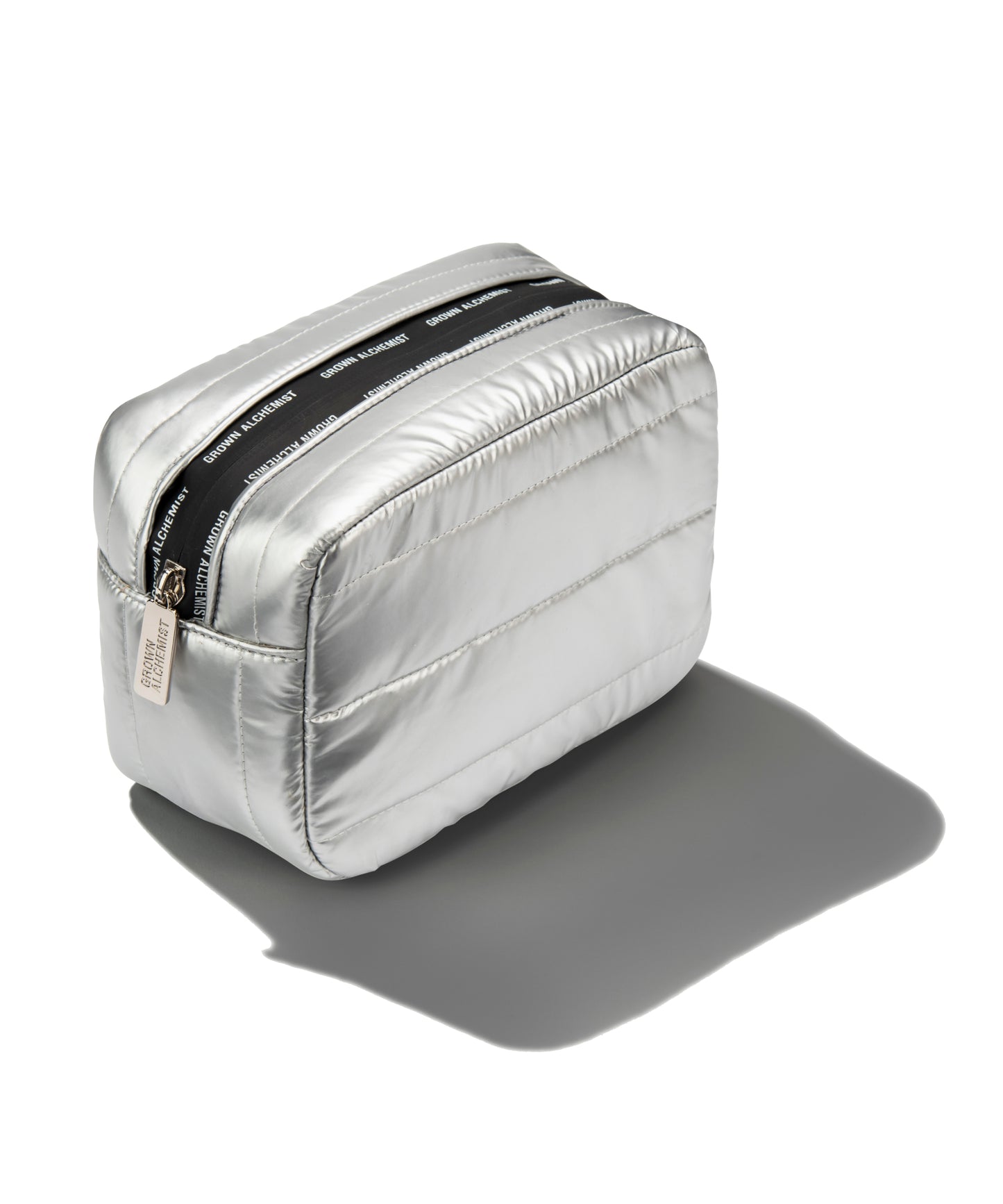 SILVER TOILETRY BAG