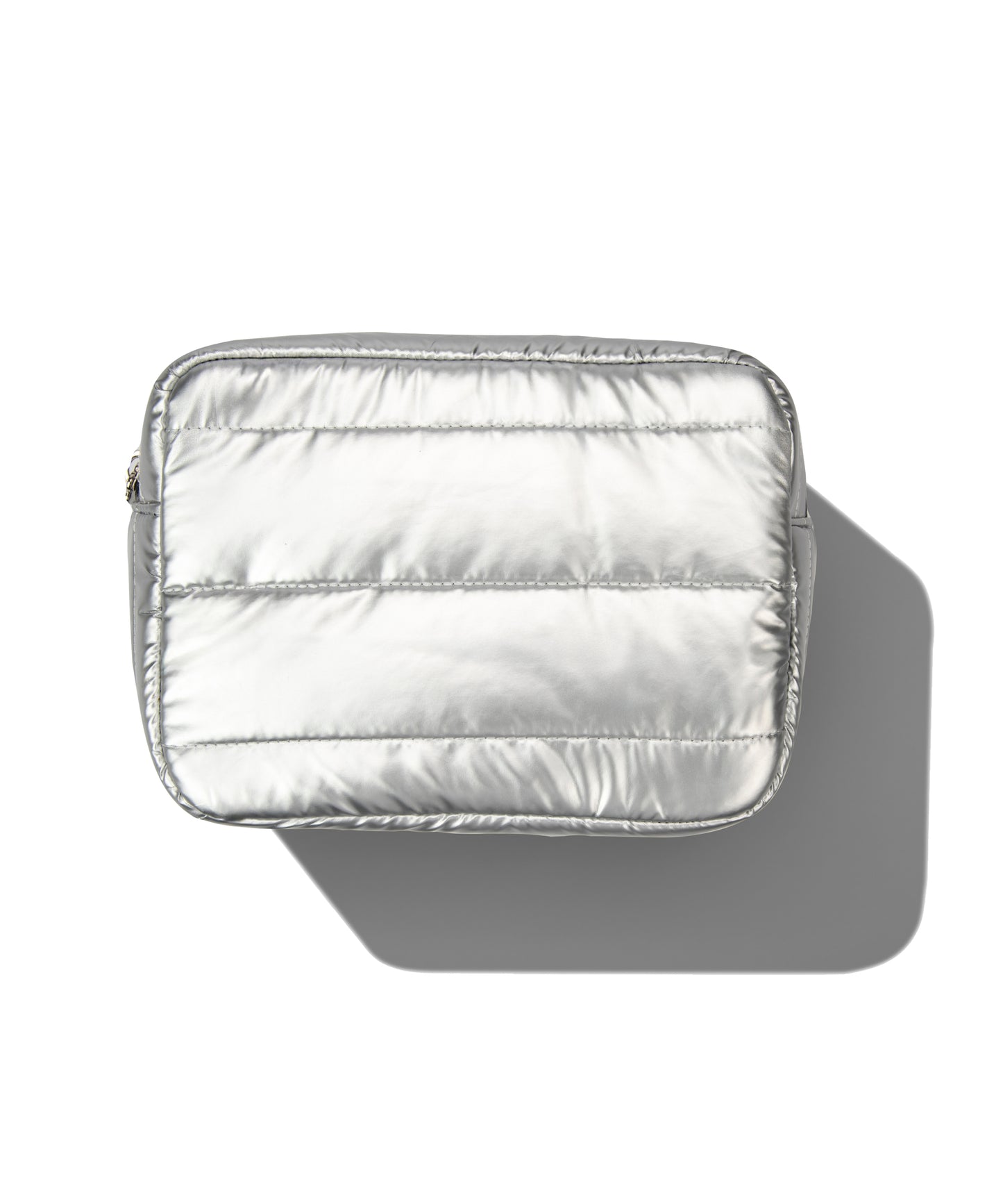 SILVER TOILETRY BAG