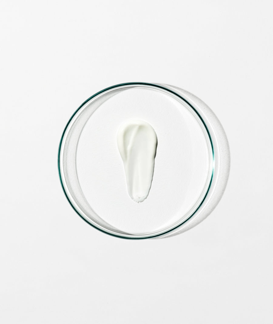 swatch of polishing exfoliator tube on white background.